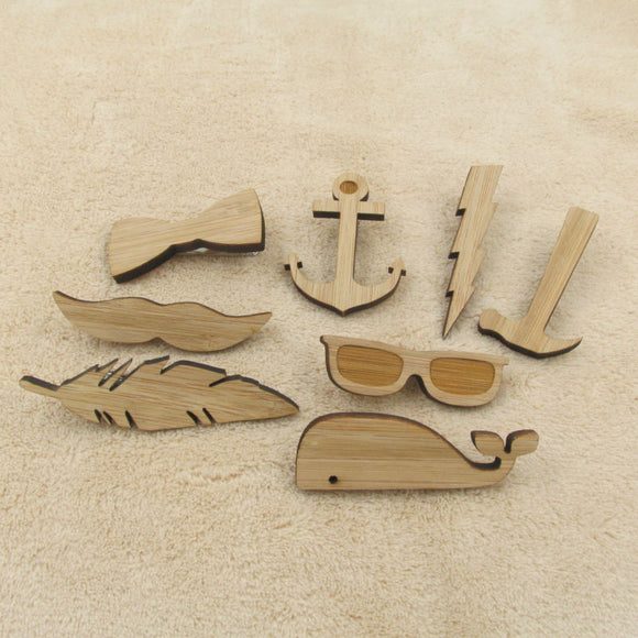 Wooden Tie Clip