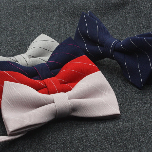 Business Striped Bowtie