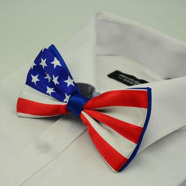 American Flag Print Bowtie